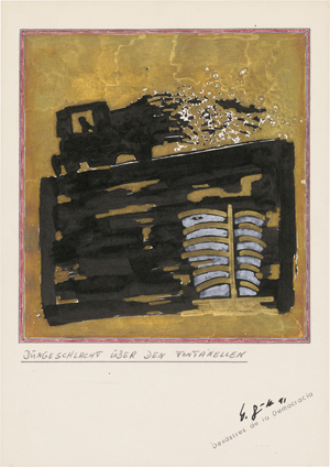 Lot 8285, Auction  124, Büttner, Werner, "Düngeschlacht über den Fontanellen"