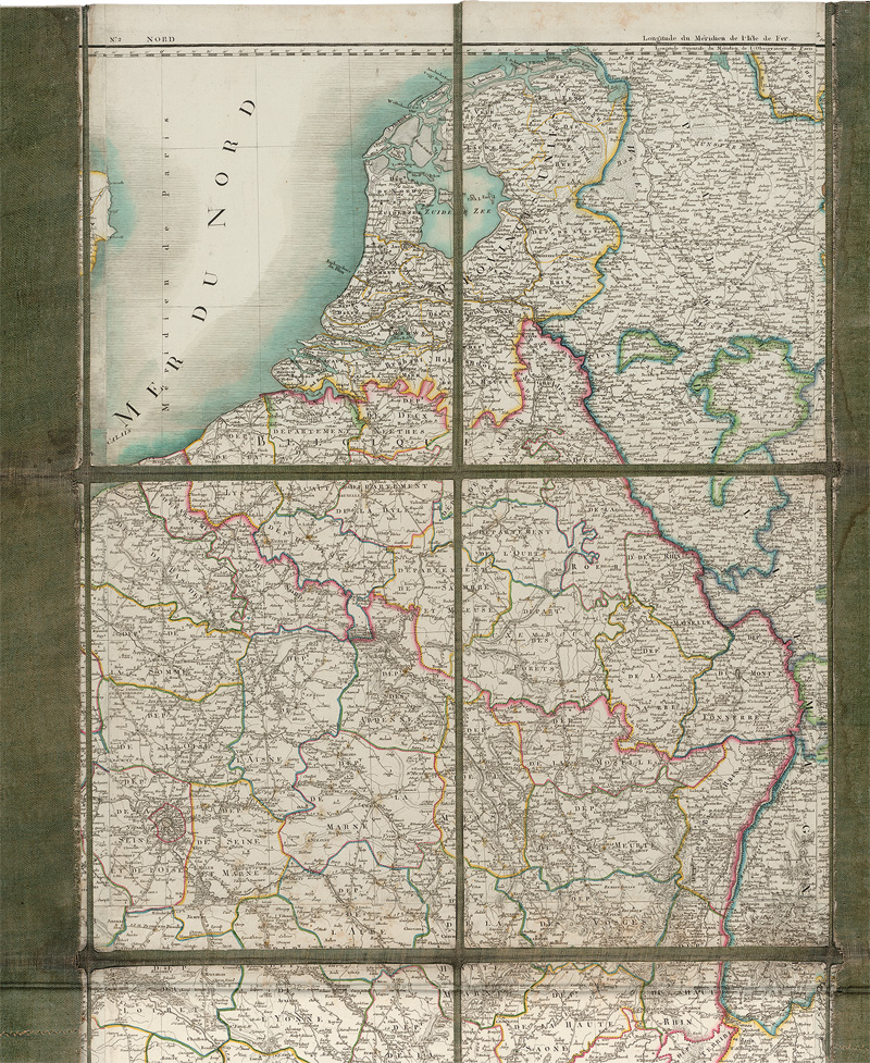 Lot 85, Auction  124, Chanlaire, Pierre-Grégoire, Carte geometrique des Routes de Postes de la France