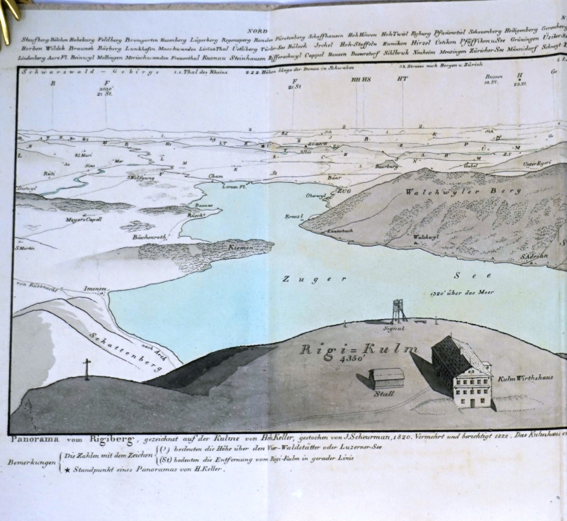 Lot 106, Auction  124, Keller, Henry, Panorama pris au sommet du Mont Rigi