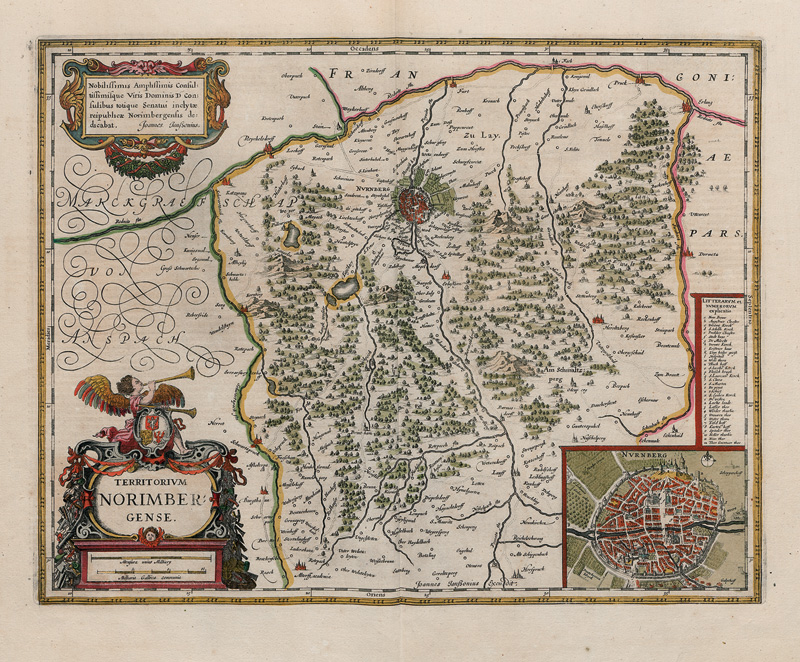 Lot 156, Auction  124, Blaeu, Willem Janszoon, Territorium Norimbergense