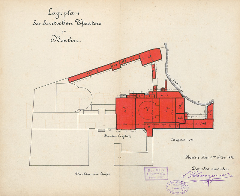 Lot 201, Auction  124, Magdeburger Feuerversicherungs-Gesellschaft, Beschreibung und Taxe des Deutschen Theaters