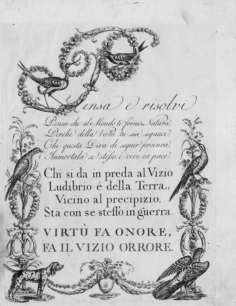 Lot 440, Auction  124, Giarrè, Gaetano, Alfabeto di lettere iniziali ... 4 Kupferstiche