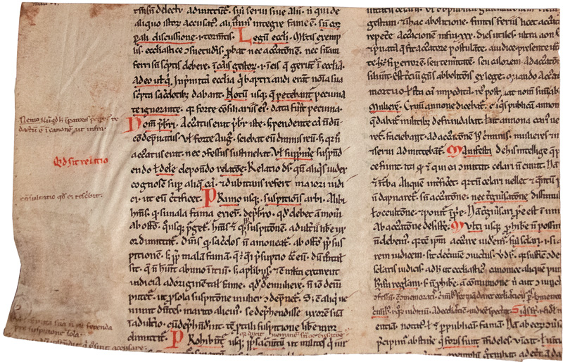 Lot 818, Auction  124, Gratianus de Clusio, Lateinische Handschrift auf Pergament