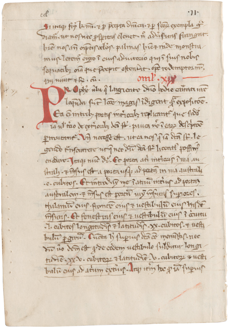 Lot 830, Auction  124, Gregor der Große, 2 Lateinische Handschrift auf Pergament