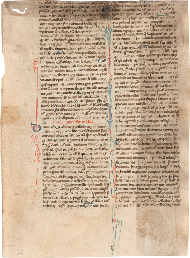 Lot 832, Auction  124, Azo von Bologna, Lateinische Handschrift auf Pergament. Summa azonis super codicem