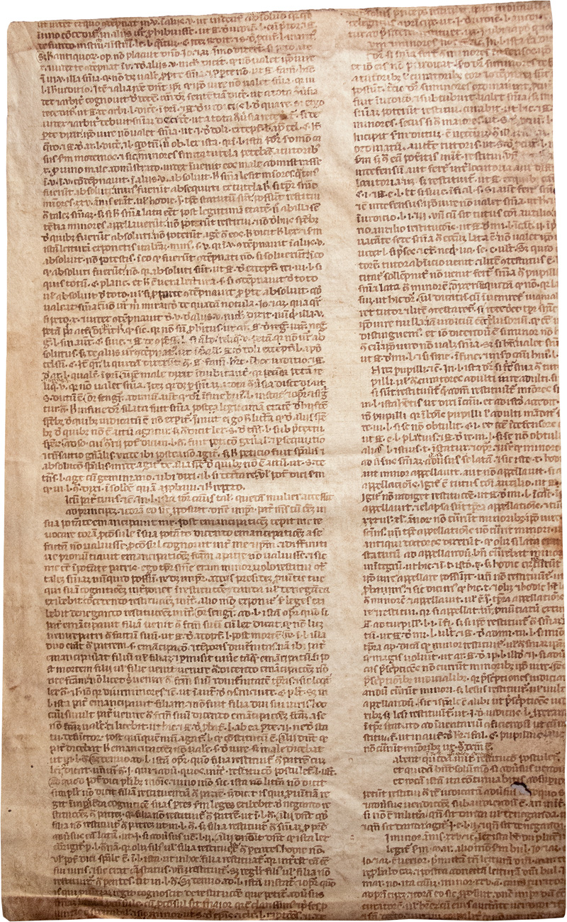 Lot 840, Auction  124, Justinianus, Lateinische Handschrift auf Pergament. Kommentar zum Codex