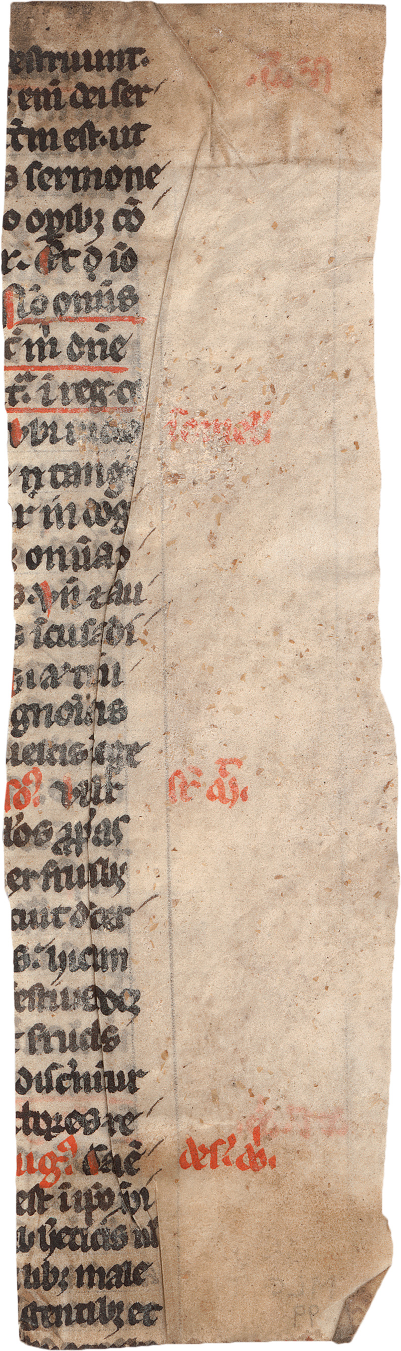 Lot 842, Auction  124, Aquin, Thomas von, Catena aurea mit Apostelkommentar zu Matthäus. Fragmentstreifen