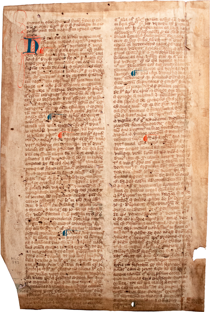 Lot 860, Auction  124, Abhandlung über die Tugenden und Laster, Lateinische Handschrift auf Pergament