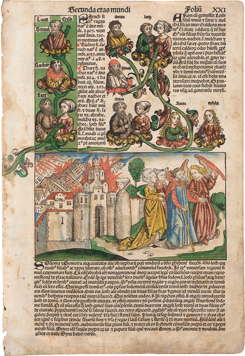 Lot 880, Auction  124, Schedel, Hartmann, Weltchronik. 2 Einzelblättert aus Schedels "liber cronicarum"