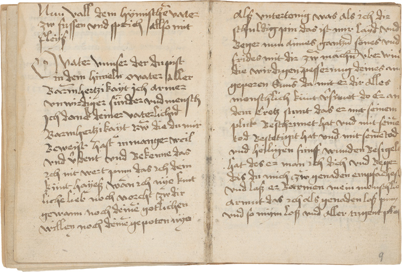 Lot 883, Auction  124, Alles des myniclichen gepettes, Spätmittelalterliches Gebetbuch. Deutsche Handschrift auf Papier