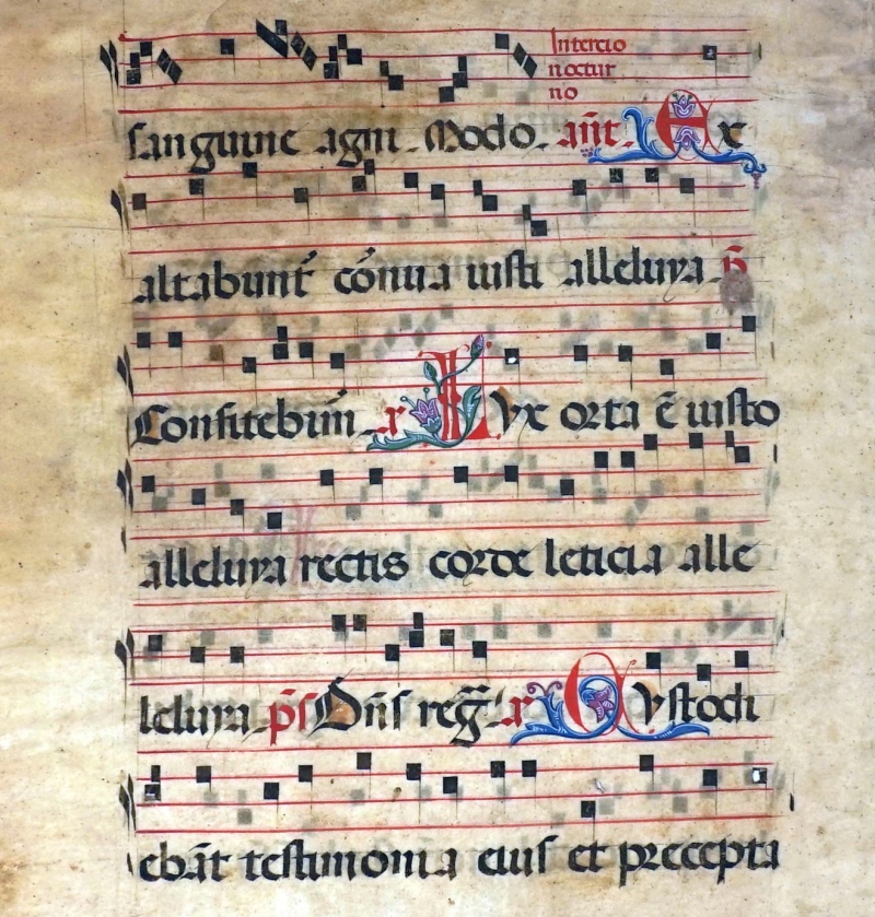 Lot 889, Auction  124, Gloria patri, et filio et spiritui sancto. 6 Einzelblätter aus einem Antiphonale 