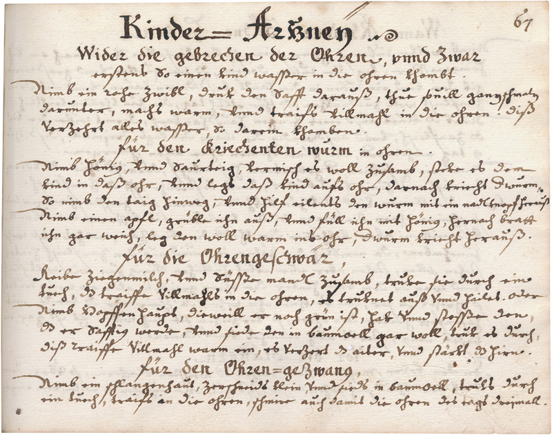 Lot 905, Auction  124, Medizinische Sammelhandschrift, Deutsche Handschrift auf Papier. . Österreich Mitte bis 2. Hälfte des 17. Jahrhunderts