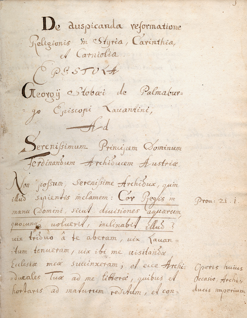 Lot 913, Auction  124, Stobäus von Palmburg, Georg, De auspicanda reformatione