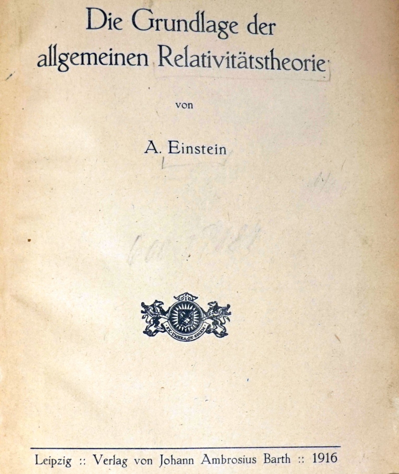 Lot 1056, Auction  124, Einstein, Albert, Die Grundlage der allgemeinen Relativitätstheorie