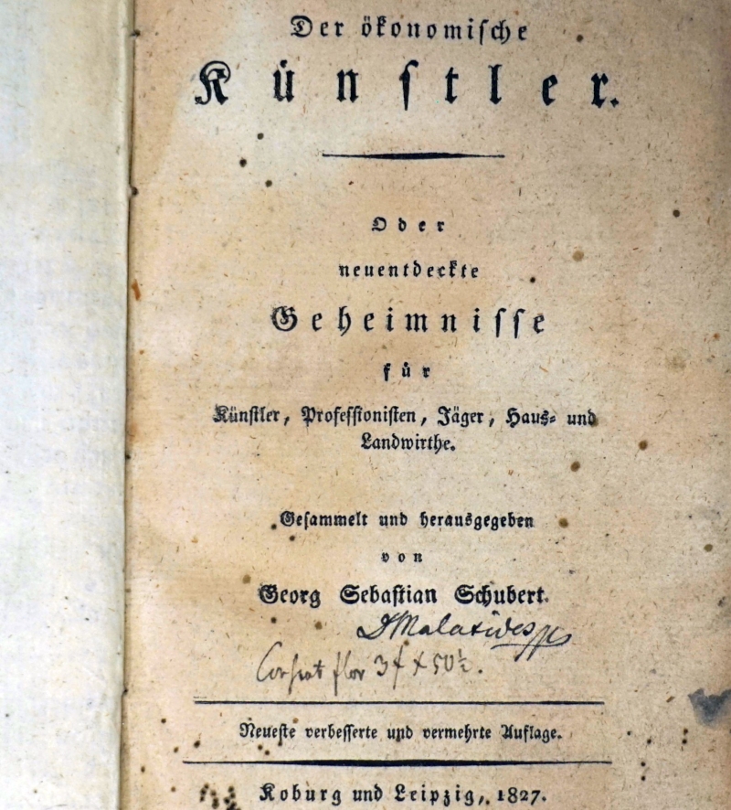 Lot 1132, Auction  124, Schubert, Georg Sebastian, Der ökonomische Künstler