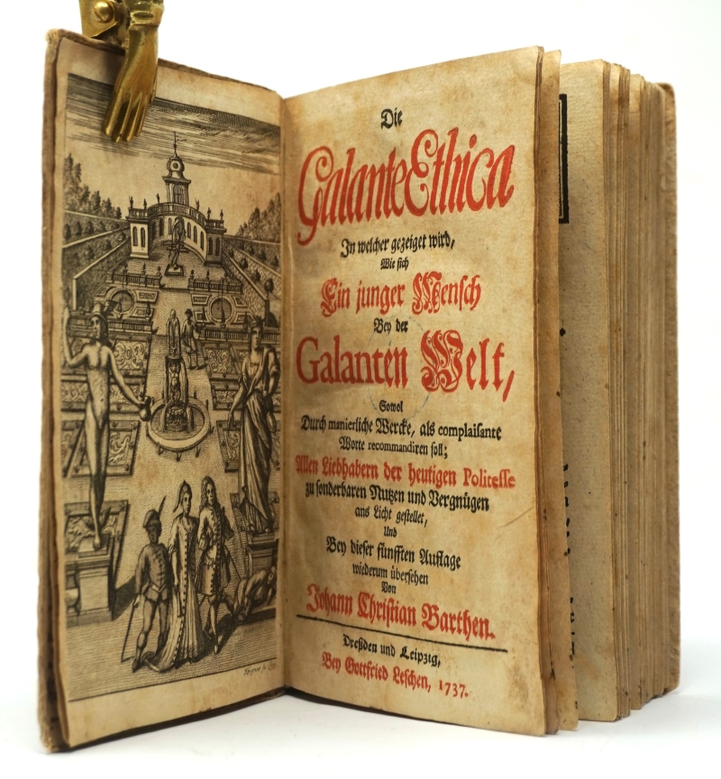 Lot 1178, Auction  124, Barth, Johann Christian, Die galante Ethica