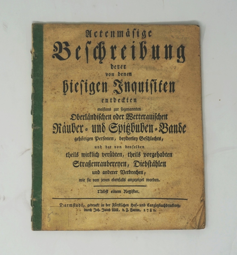 Lot 1268, Auction  124, Gförer, August Friedrich, Actenmäßige Beschreibung 