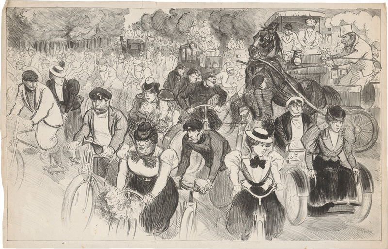 Lot 1320, Auction  124, Steinlen, Théophile Alexandre, Die Radfahrer