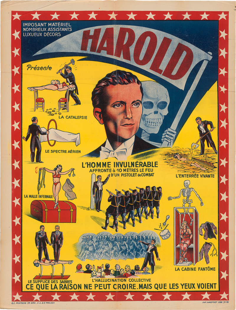 Lot 1351, Auction  124, Harold, L’homme Invulnérable. Großplakat