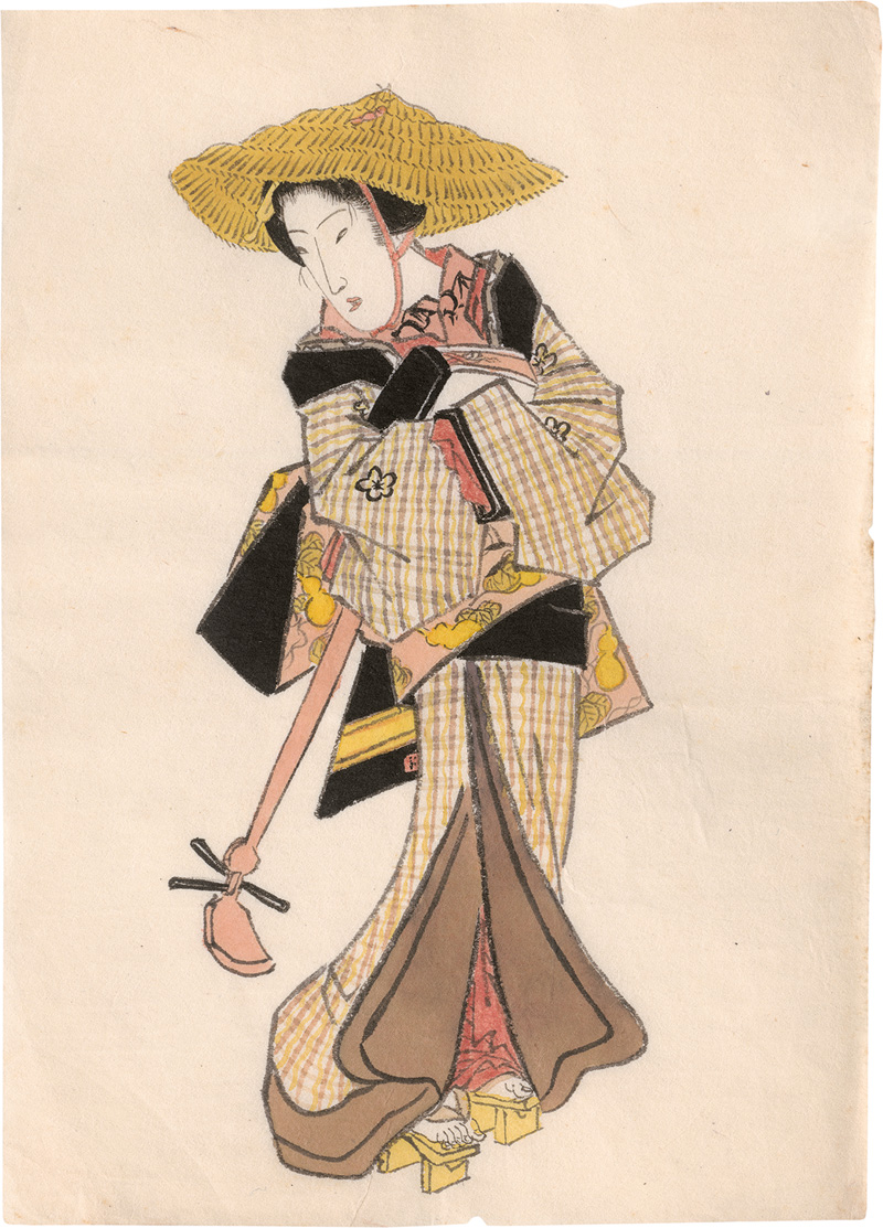 Lot 1503, Auction  124, Bijin-ga, Japanerin mit Ohenro und Shamise