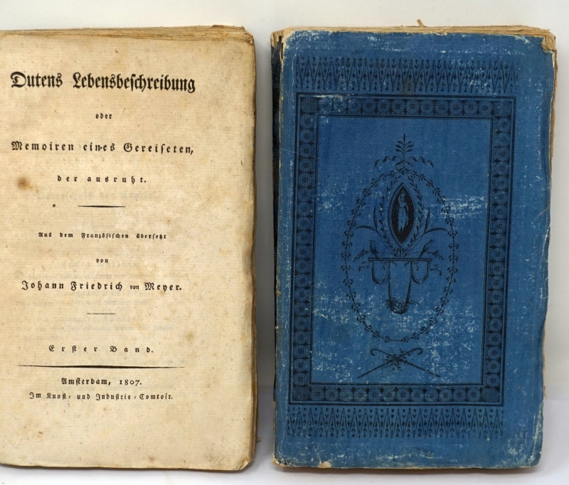 Lot 2030, Auction  124, Dutens, Louis, Lebensbeschreibung oder Memoiren eines Gereiseten, der ausruht