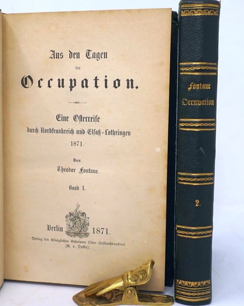 Lot 2040, Auction  124, Fontane, Theodor, Aus den Tagen der Occupation