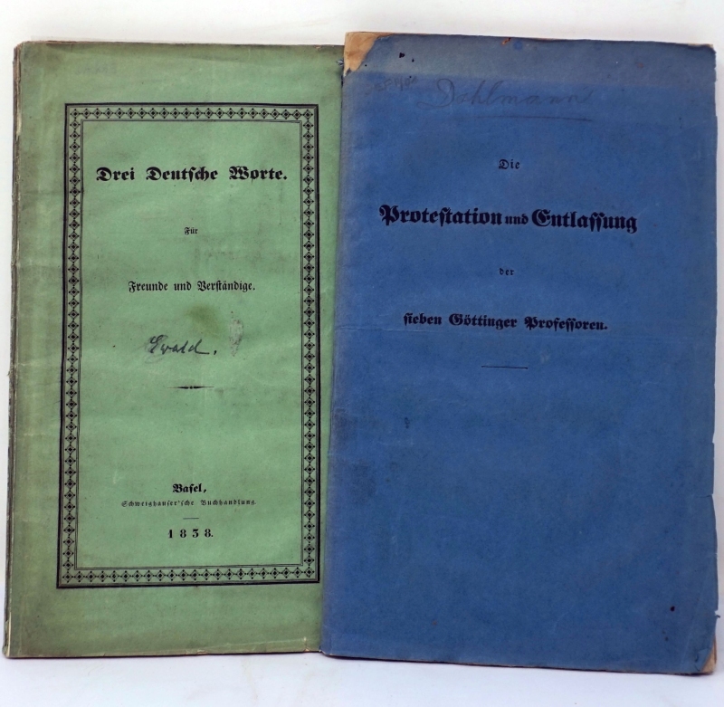 Lot 2065, Auction  124, Göttinger Sieben, Die, Konvolut mit 5 Werken in erster Ausgabe