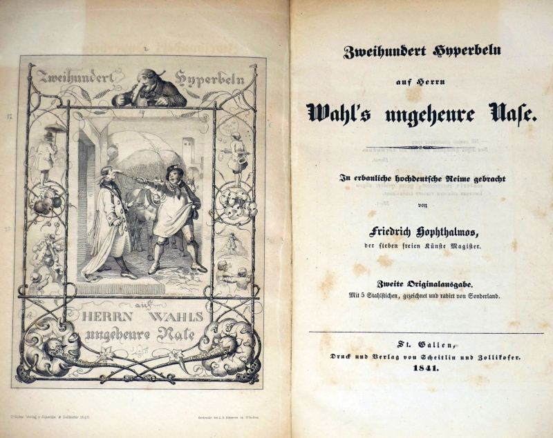 Lot 2068, Auction  124, Haug, Johann Christoph Friedrich, Zweihundert Hyperbeln auf Herrn Wahls ungeheure Nase