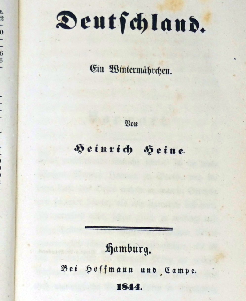 Lot 2071, Auction  124, Heine, Heinrich, Deutschland. Ein Wintermährchen