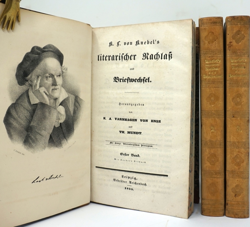 Lot 2094, Auction  124, Knebel, Karl Ludwig von, Literarischer Nachlass und Briefwechsel