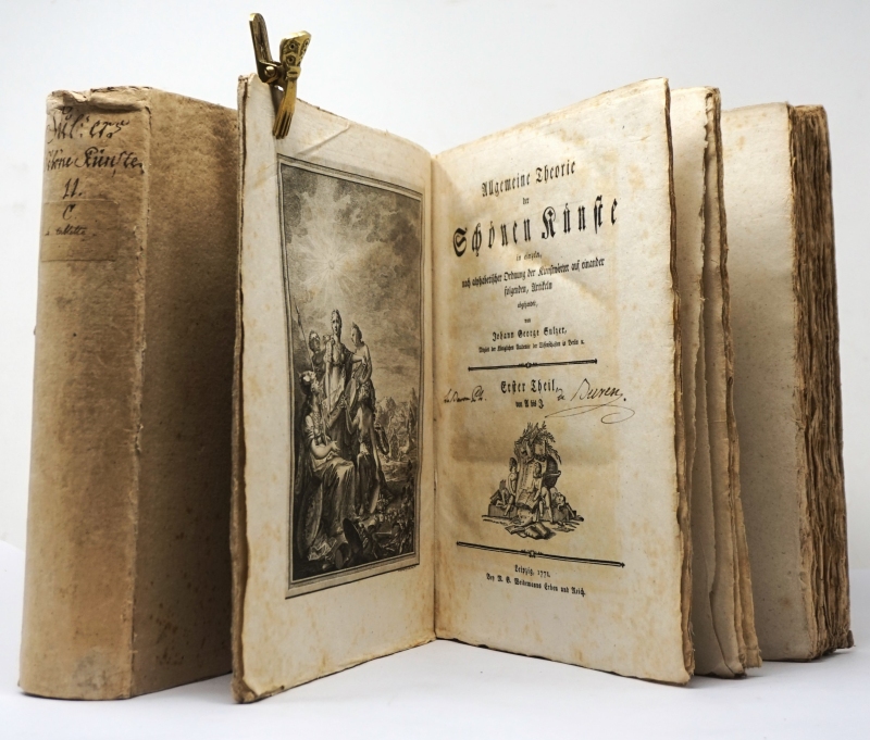 Lot 2154, Auction  124, Sulzer, Johann Georg, Allgemeine Theorie der Schönen Künste