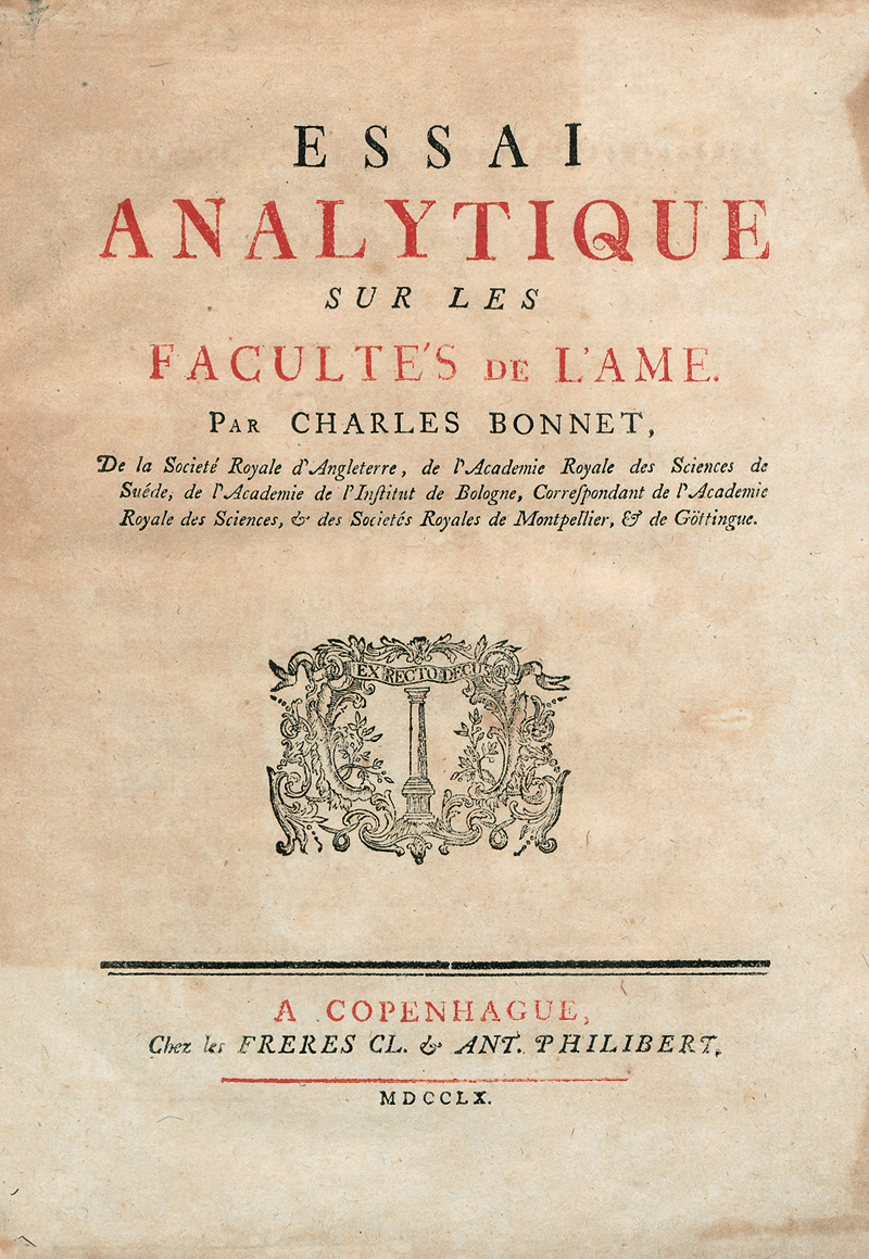 Lot 2172, Auction  124, Bonnet, Charles, Essai analytique sur les facultés de l'àme