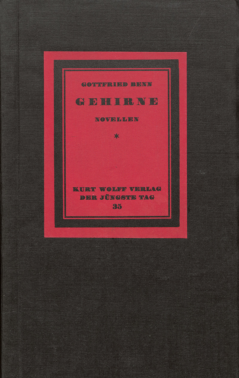 Lot 3047, Auction  124, Benn, Gottfried, Gehirne. Novellen