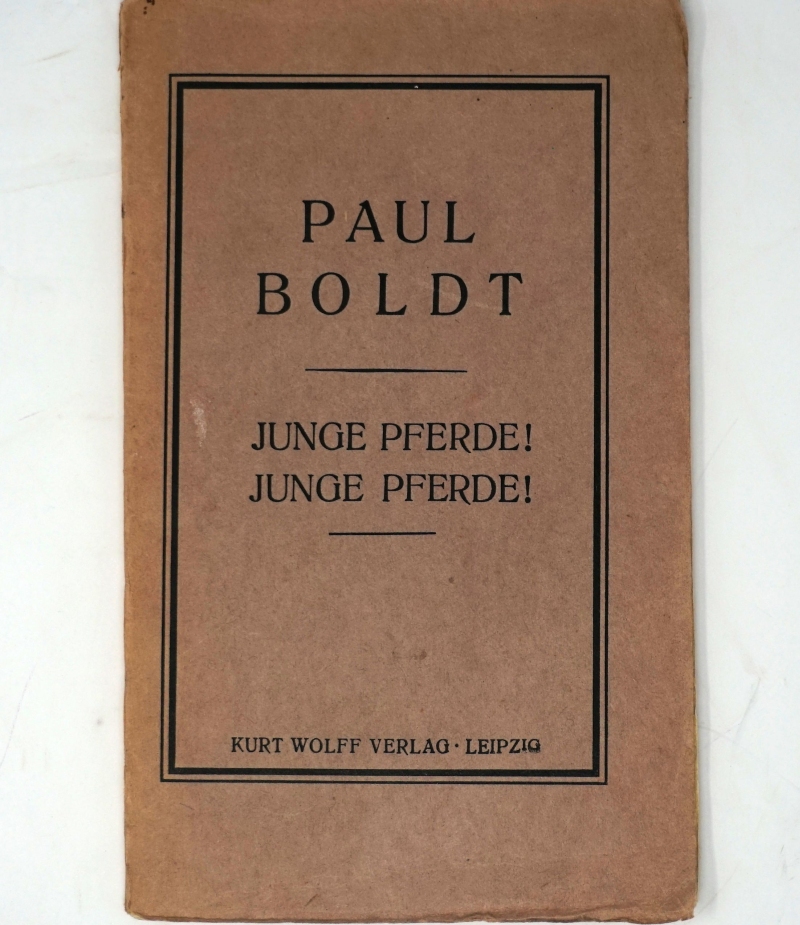 Lot 3064, Auction  124, Boldt, Paul, Junge Pferde! Junge Pferde! 