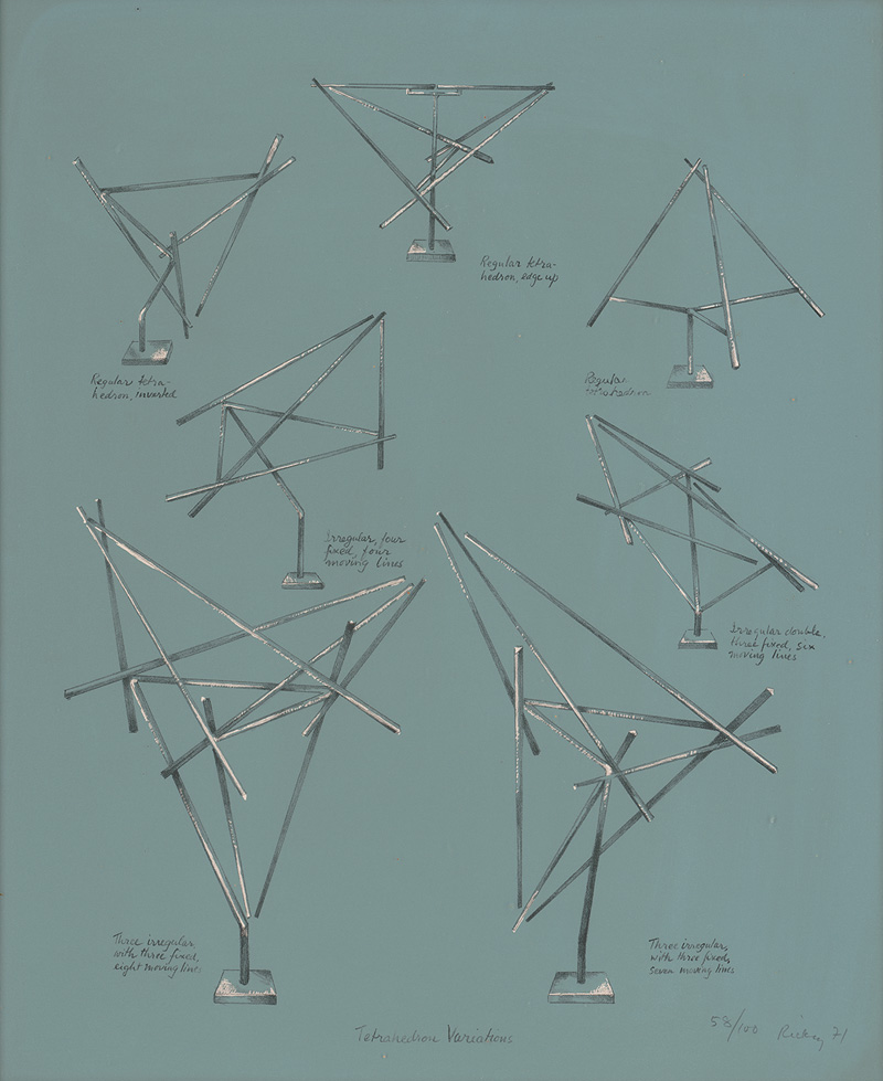 Lot 3439, Auction  124, Rickey, George, Tetrahedron Variations