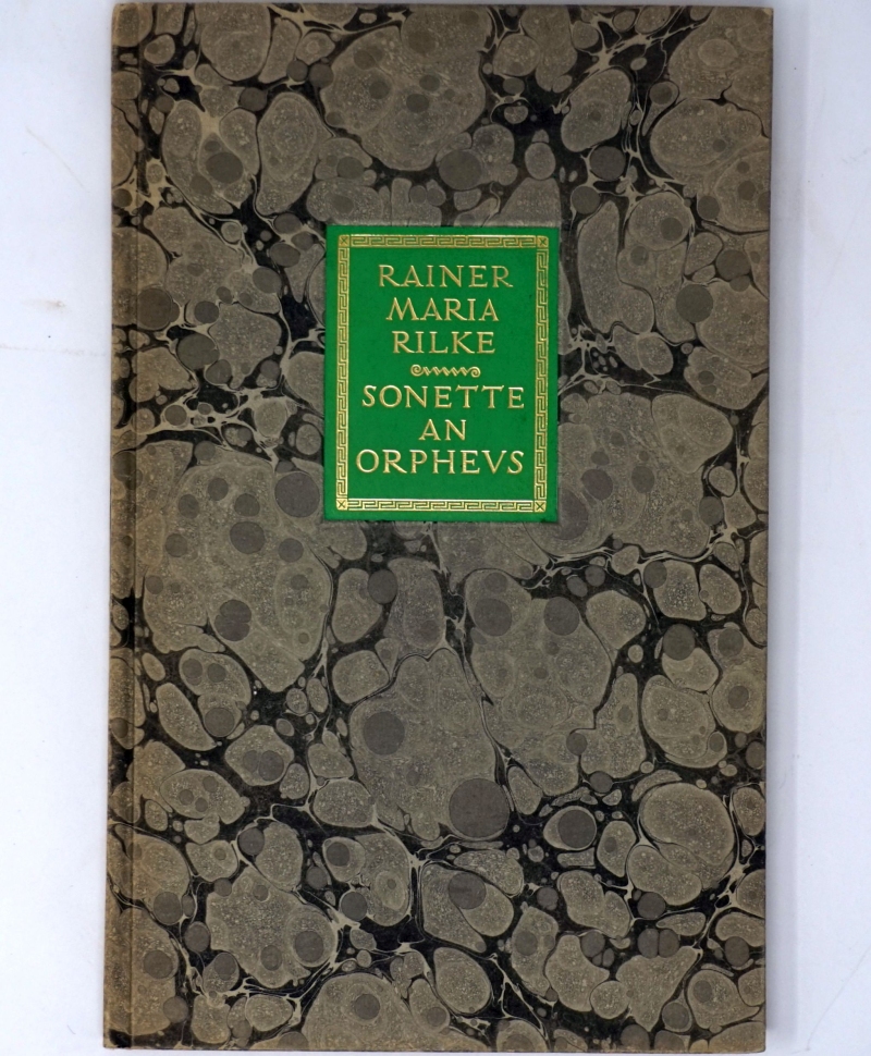 Lot 3447, Auction  124, Rilke, Rainer Maria, Sonette an Orpheus (mit OUmschlag)