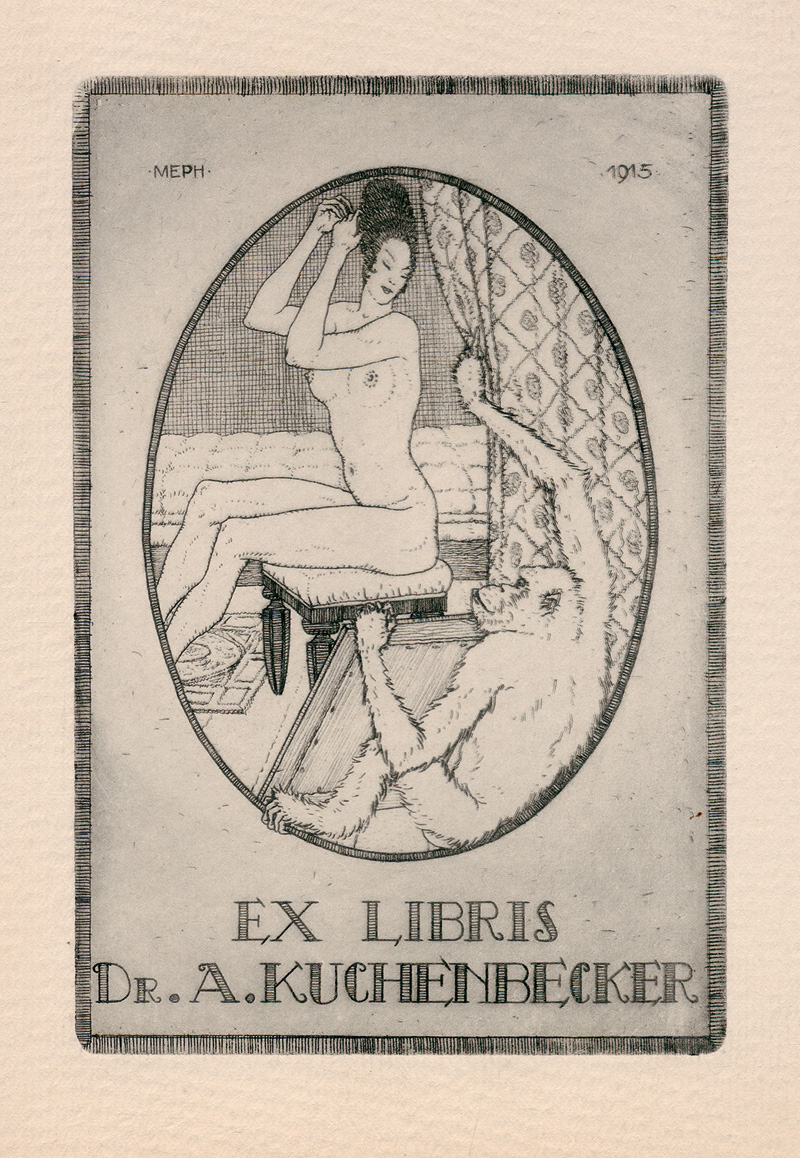 Lot 3598, Auction  124, Exlibris-Konvolut, Sammlung von ca. 68 zumeist signierten Exlibris des 20. Jahrhunderts