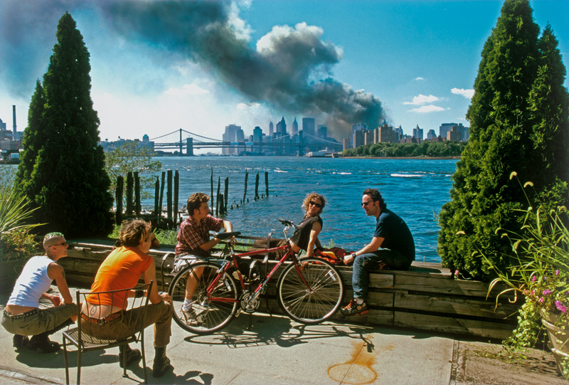 Lot 4189, Auction  124, Hoepker, Thomas, View from Williamsburg, Brooklyn of Manhattan, September 11, 2001