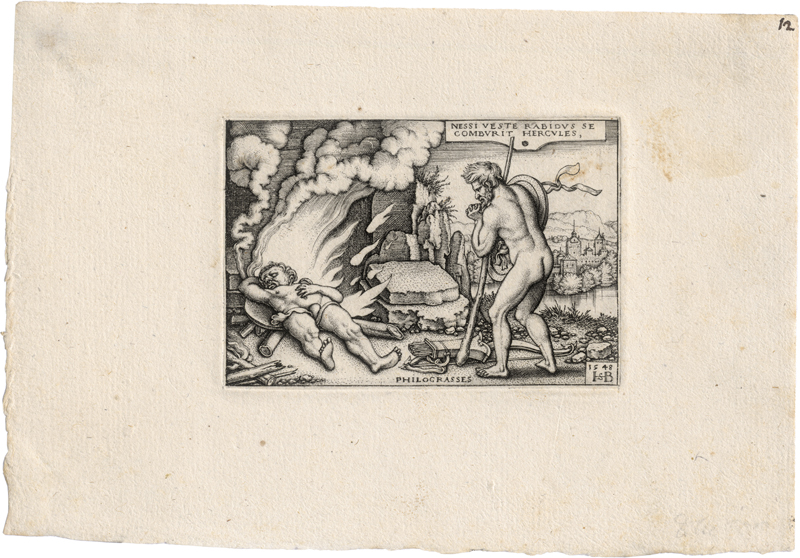 Lot 5025, Auction  124, Beham, Sebald, Der Tod des Herkules