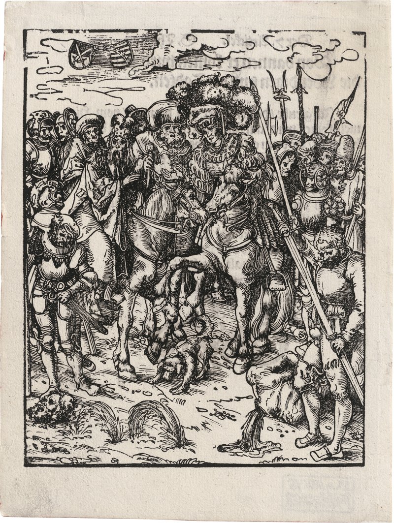 Lot 5069, Auction  124, Cranach d. Ä., Lucas, Märtyrium des hl. Matthäus; Märtyrium des hl. Simon; Märtyrium des hl. Judas