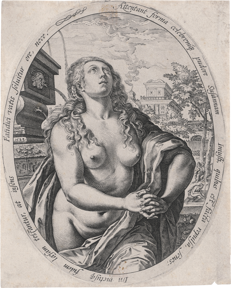 Lot 5113, Auction  124, Goltzius, Hendrick, Susanna