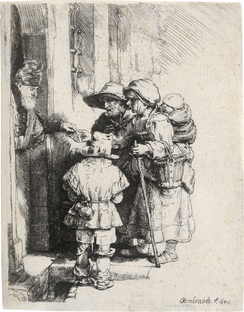 Lot 5194, Auction  124, Rembrandt Harmensz. van Rijn, Die Bettler an der Haustür