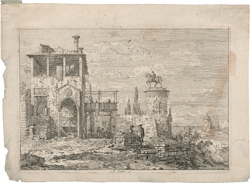 Lot 5260, Auction  124, Canaletto, Das Reiterdenkmal