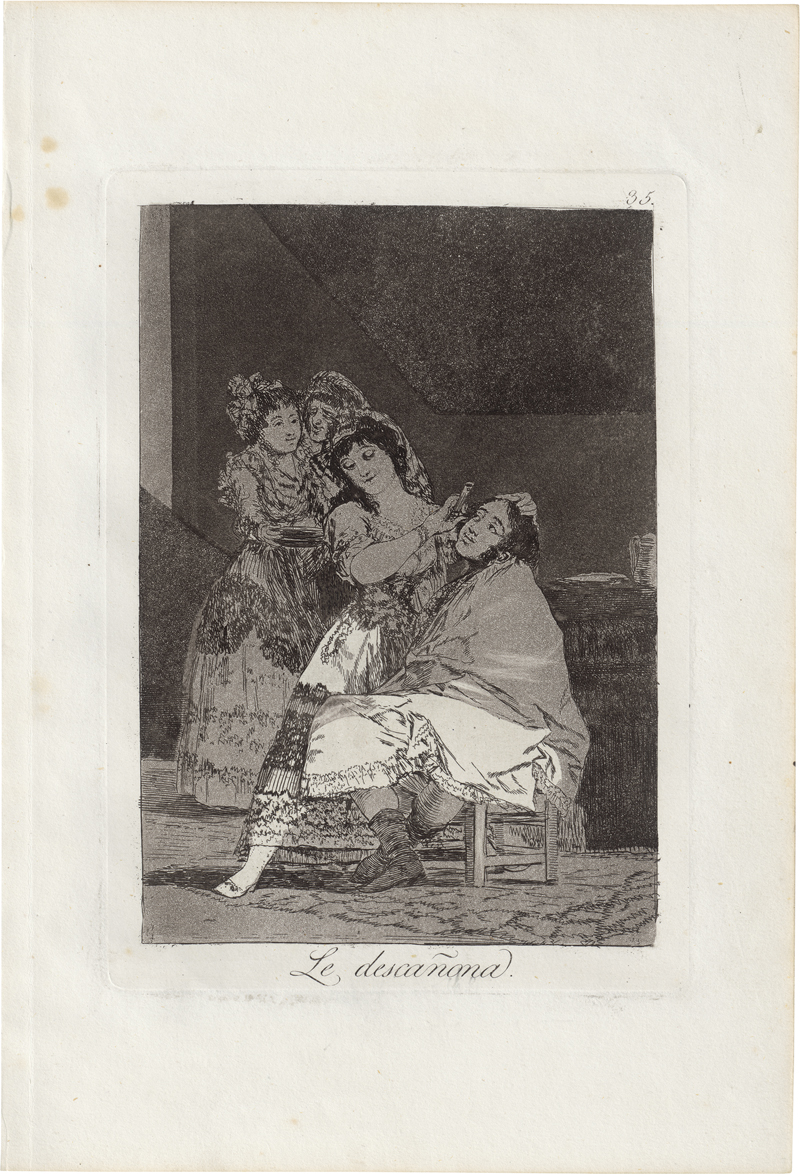 Lot 5276, Auction  124, Goya, Francisco de, Le descañona