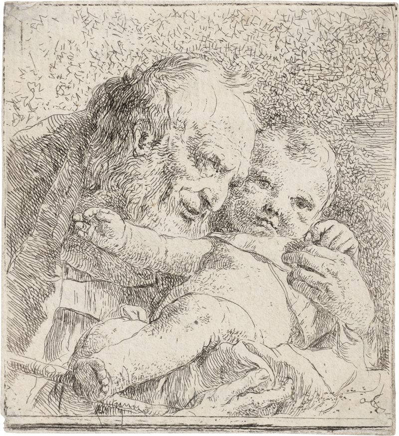 Lot 5320, Auction  124, Tiepolo, Giovanni Battista, Der hl. Joseph und das Christuskind 