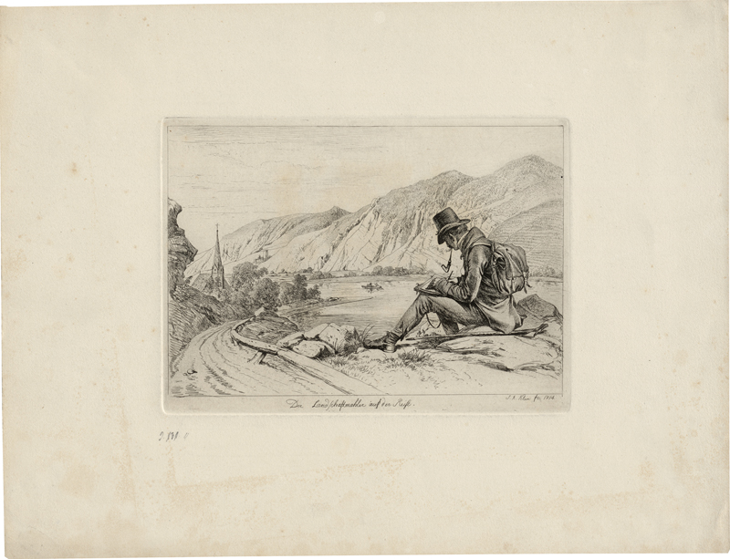 Lot 5369, Auction  124, Klein, Johann Adam, Der Landschaftsmahler auf der Reise