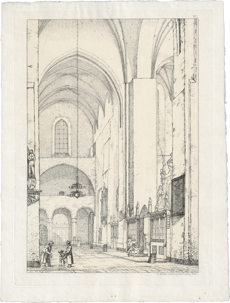 Lot 5374, Auction  124, Købke, Christen Schjellerup, Innenansicht des nördlichen Chorarms der Domkirche zu Århus 