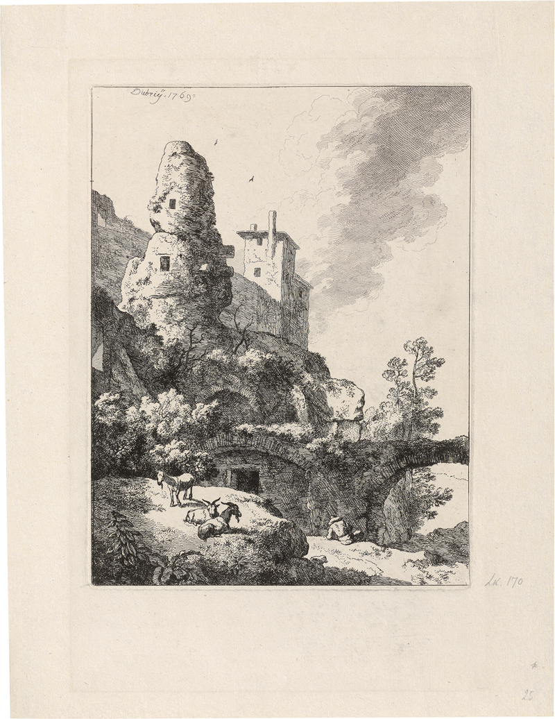 Lot 5513, Auction  124, Dietrich, Christian Wilhelm Ernst, Die Bergschloss-Ruine