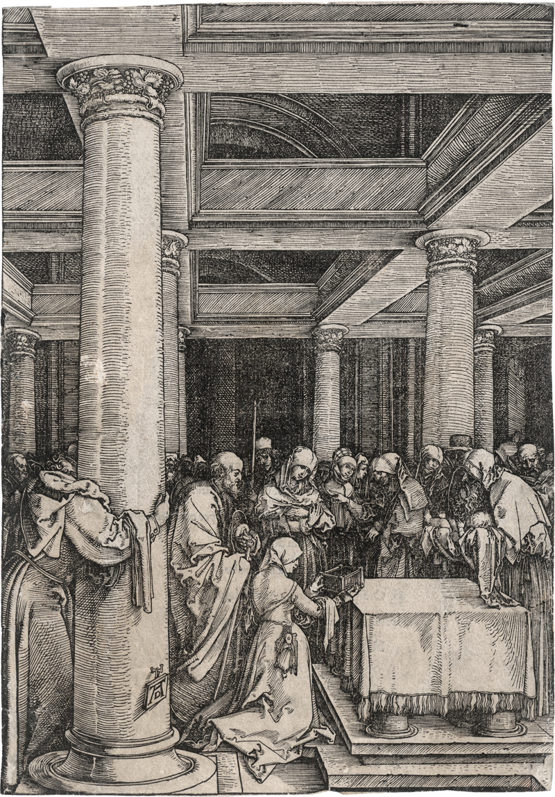 Lot 5527, Auction  124, Dürer, Albrecht, Die Darstellung im Tempel