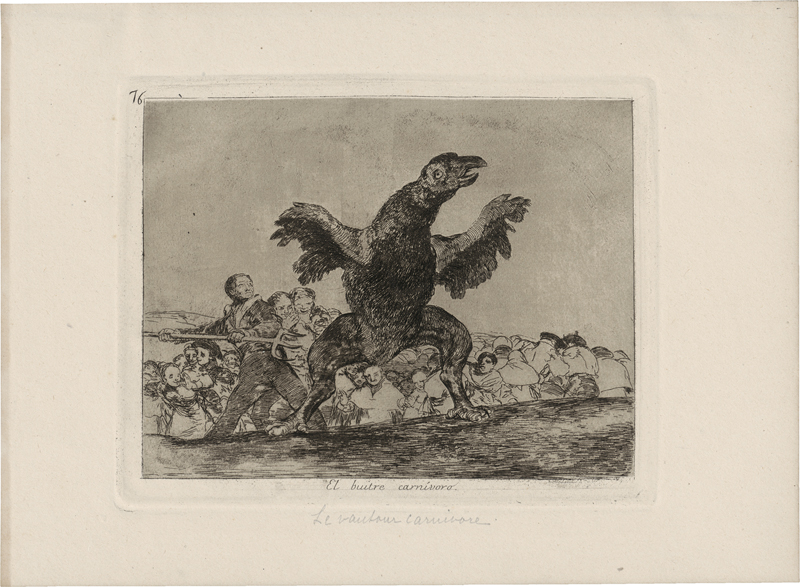 Lot 5551, Auction  124, Goya, Francisco de, El buitre carnivoro; Se defiende bien